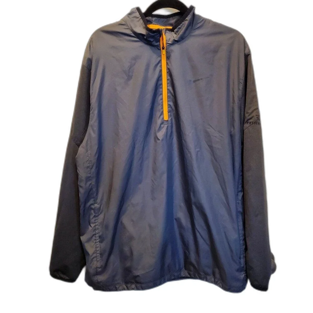 Nike Pelican Hill Golf windproof grey Coat w/ pockets & adjustable waist – XL
